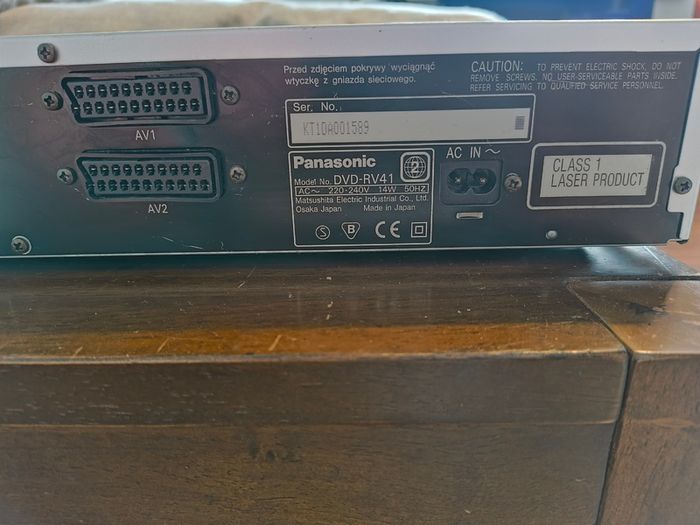 Panasonic Made in Japan RV-41 DVD/CD player