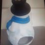 Christmas Snowman Tea Light Holder .. Will Include a Tealight Image 8