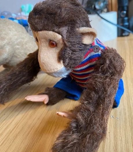 Vintage Max Carl West Germany Wind-Up Monkeys