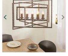 Bronze 5 light pendant