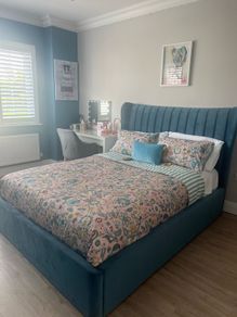 Ottoman bed Teal