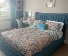 Ottoman bed Teal