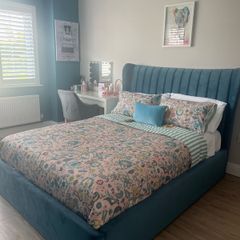 Ottoman bed Teal