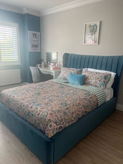 Ottoman bed Teal