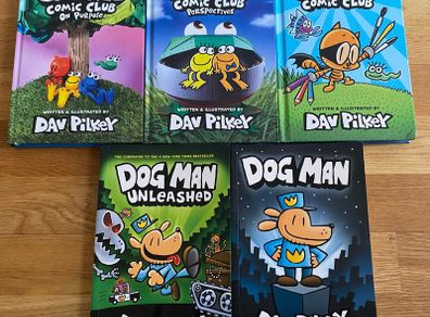 Dog Man & Cat Kid Books