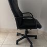 Black Leather office chair Image 5