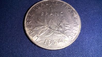 One French Franc Coin dated 1974