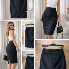 Elegant Black Pencil Skirt, Warehouse | Size 12