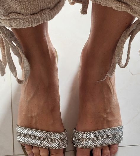 ALDO thong bling slider style flats Sz 42 (Fit 8UK) - Rrp 55 (New)