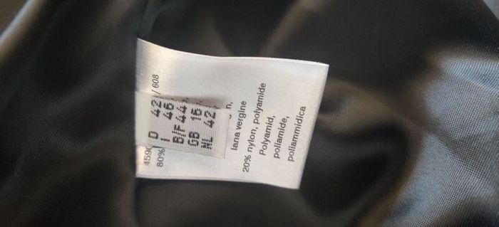 Fuchs Schmitt Grey Women's Coat, Size 16, 80% virgin wool