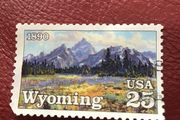 USA stamp. - Wyoming