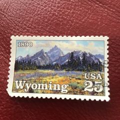 USA stamp. - Wyoming