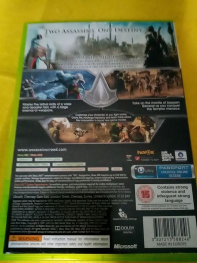 Assassins Creed Revelation Xbox 360 Games Original