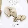 Elephant Nursery Print -  The best part of me is you Image 3