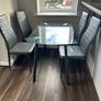 Glass table and chairs Image 2