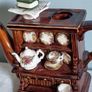 Rare Collectible Miniature Royal Albert 'Old Country Roses'  Welsh Dresser Teapot by Cardew Design Image 6