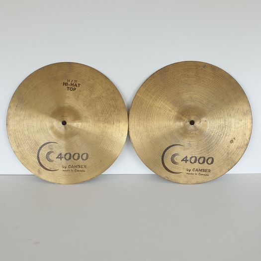 Camber C4000 cymbals 14" Hi hat top & bottom