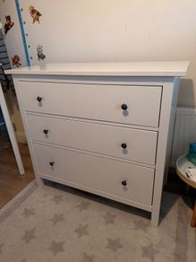 IKEA HEMNES 3 Drawer Chest White