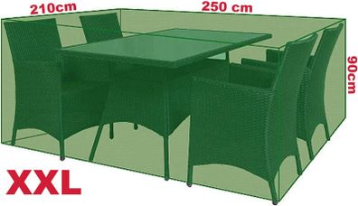 _Protective Cover and Tarpaulin for Garden Furniture Cover 250 cm x 210 cm x 90 cm Rectangular Furniture and Garden Table Furniture Set
