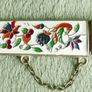 Vintage Brass Enamel Dagger, Enamel Letter Opener, Paper Knife with Case, Home, and Office Decor, Unique Coloured Letter Opener. Image 3
