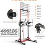 Power Tower Pull Up Bar Station&Assistance Machine,Multi-Function Adjustable Height Foldable Dip Station for Home Gym Workout, Heavy Duty Strength Training Fitness Equipment 360/400/600LBS Image 3