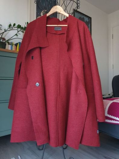 Oska Burgundy Red Wool Coat Size 3