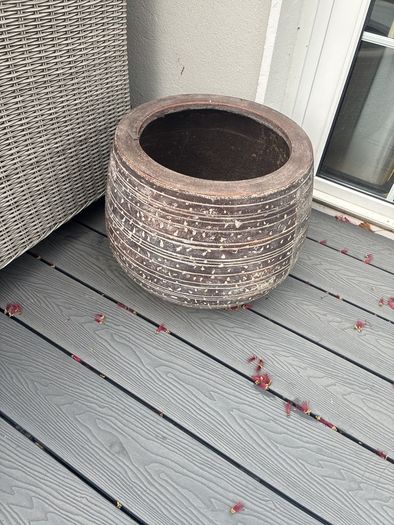 Large heavy garden planter