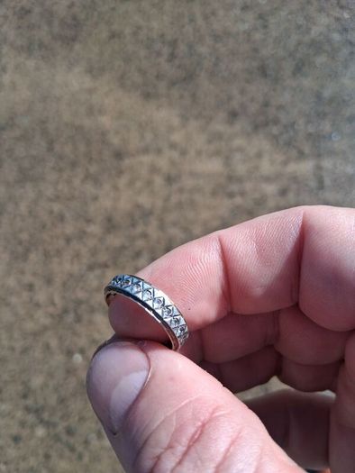9k Gold 1970'S Full Eternity Ring(3 grams)