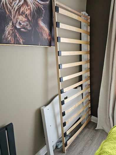 Single Bed - White, Very Good Condition, Vipack - Amori