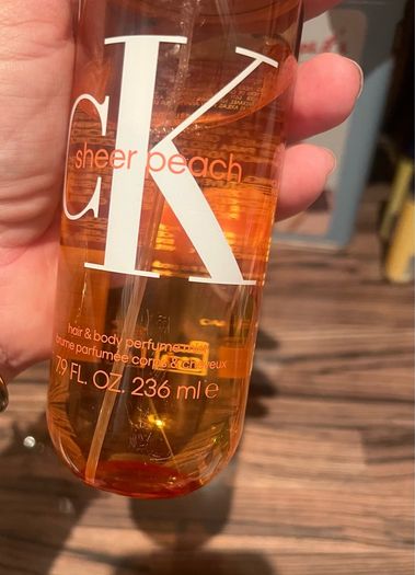 Calvin Klein Sheer peach hair/body perfume 236ml