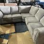 Grey corner sofa + matching armchair Image 3