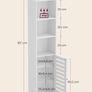 Tall Cabinet, Bathroom Cabinet, Image 3