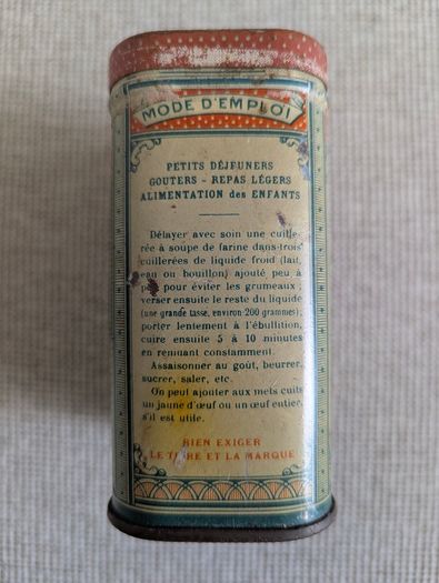 Vintage 1930s French Aristose Jammet Advertising Tin Paris