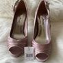 Brand New Lace Detail Lilac Peeptoe Heels Image 4