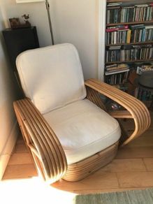 Mid century Paul Frankl Style lounge chair 1940s