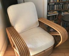 Mid century Paul Frankl Style lounge chair 1940s