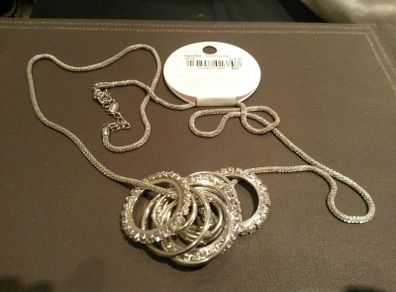 Selection of diamante bracelets, earrings and necklace
