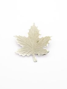 Maple Leaf Sterling Silver Brooch