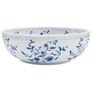 Countertop Basin White and Blue Round 41x14 cm Ceramic Image 3