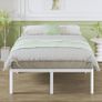 High White King Size Bed Frame 5ft with Rounded Corners Image 3