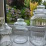 3 Ribbed Storage Jars Image 7