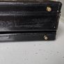 Vintage Black Leather Hard-Shell Attache Briefcase Executive Case Image 6