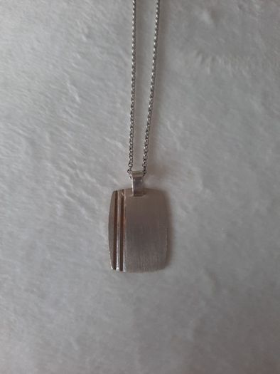 sterling silver identity necklace