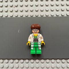 lego super heroes sh0110 Dr. Octopus minifigure(Otto Octavius) / Doc Ock - White Lab Coat over Bright Green Outfit