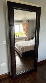 Large Leather Bound Mirror - Meadows & Byrne