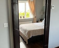 Large Leather Bound Mirror - Meadows & Byrne