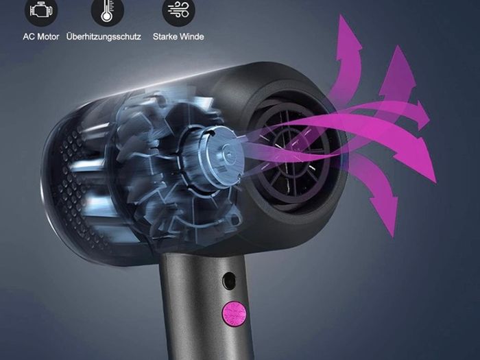 Professional Hair Dryer 2000W Powerful AC Motor Quick Drying Ionic Hairdryer with 2 Speed 3 Heat Setting, Cool Shot Button with 1 Diffuser & 2 Concentrator for Multi Women Man Hairstyles (FREE POSTAGE)