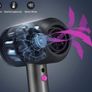 Professional Hair Dryer 2000W Powerful AC Motor Quick Drying Ionic Hairdryer with 2 Speed 3 Heat Setting, Cool Shot Button with 1 Diffuser & 2 Concentrator for Multi Women Man Hairstyles (FREE POSTAGE) Image 4