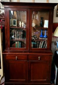 Antique mahogany bookcase