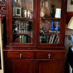 Antique mahogany bookcase